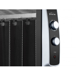 Radiateur Électrique Avec Panneau Mica 1500w, Thermostat Réglable, Augmentation Immédiate De La Température