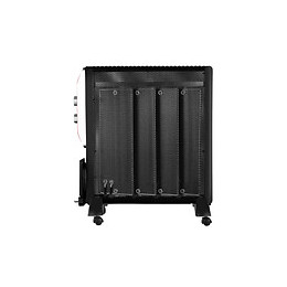 Chauffe-radiateur Électrique Électrique Avec Panneau Mica Noir Avec Roues