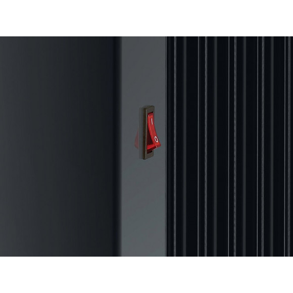 Radiateur Àbain D' Huile Numérique De 1500w Avec Contrôle Wifi Noir