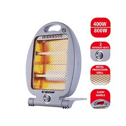 Chauffage Électrique Quartz 800w. Gris