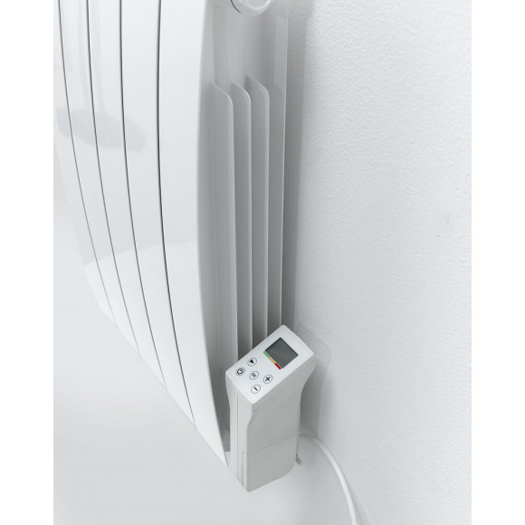 Radiateur Électrique À Inertie Fluide 1800w Deltacalor Telica Cintré Horizontal