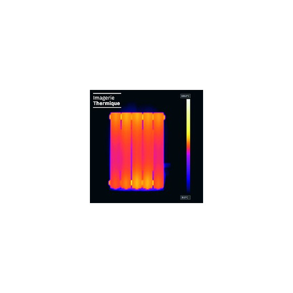 Radiateur Électrique À Inertie Fluide 900 W Deltacalor Telica Cintré Horizontal