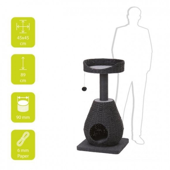 Ebi Griffoir Trend Tree Elegance Sublime - 45 X 45 X 89 Cm - Noir