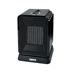 Zanussi Chauffage Ceramique Oscillant Cubik 1800w Noir Ou Rouge