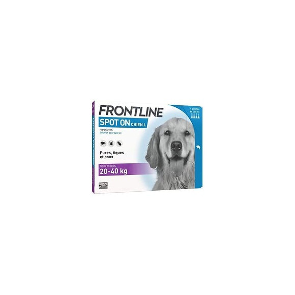 Frontline Spot On Chien 20-40kg - 4 Pipettes