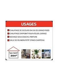 Mecafer Chauffage Ceramique Soufflant Mh2000 - 2000 W