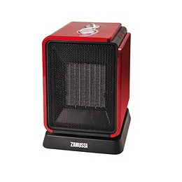 Zanussi Chauffage Ceramique Oscillant Cubik 1800w Noir Ou Rouge