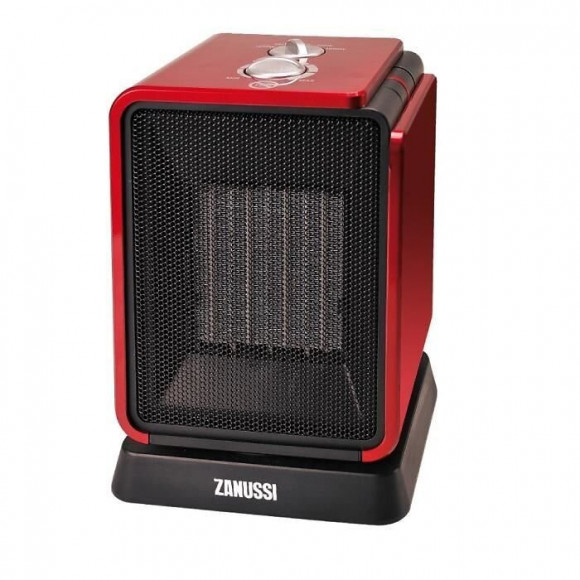 Zanussi Chauffage Ceramique Oscillant Cubik 1800w Noir Ou Rouge