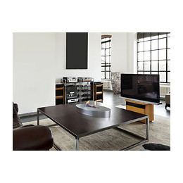 Cheminée Éthanol Pour Sol En Noir Avec Verre Trempé