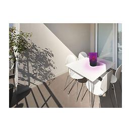 Cheminée Bio De Table Avec 2 Cristaux Cylindriques