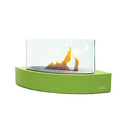 Cheminée Bioéthanol De Table Design De Forme Originale Couleur Verte
