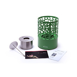 Cheminée Bioéthanol De Table Design De Forme Ronde Verte