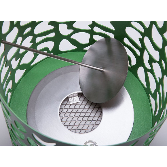 Cheminée Bioéthanol De Table Design De Forme Ronde Verte