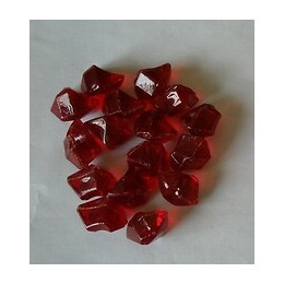 Pierres Décoratives En Fibre De Verre Rouge