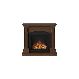 Cheminée Électrique Décorative "magna" Bois De Noyer - Powerflame