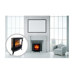 Cheminée Électrique "fire Glass" - Noire