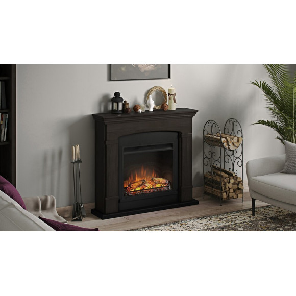 Cheminée Électrique Décorative "helmi" Espresso - Powerflame