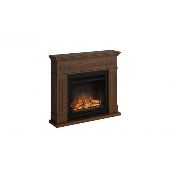 Cheminée Électrique Décorative "larsen" Bois De Noyer - Powerflame