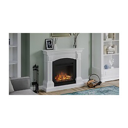 Cheminée Électrique Décorative "magna" Blanche - Powerflame