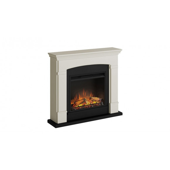 Cheminée Électrique Décorative "helmi" Blanc Crème - Powerflame