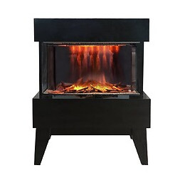 Cheminée Électrique 2000w Noir - Vidrio Noir