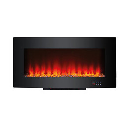 Cheminée Électrique Mural Avec Lumière Led Personnalisable Et Effet  3d