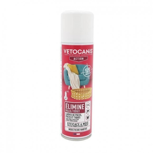 Vetocanis Spray Anti-puces Er Anti-tiques - Pour Habitat