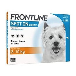 Frontline Spot On Chien 2-10kg - 4 Pipettes