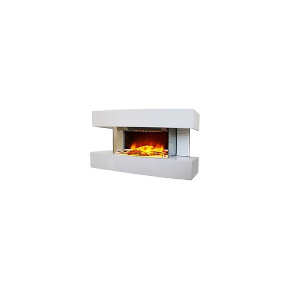 Cheminée Électrique 2000w Blanc - Lounge Medium Blanc