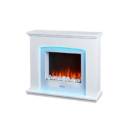 Cheminée De Sol Électrique Décorative Avec Éclairage Ambiant À Led