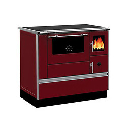 Cuisinière Bois Chauffage Seul Sannover 7 Kw Bordeaux