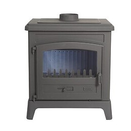 Poêle à bois fonte 10 kW Fonteval 5 étoiles Peint Anthracite