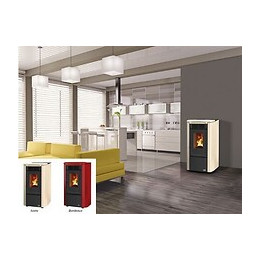 Poêle À Granulés Gacelay 2 6,3kw Céramique Bordeaux Godin - 490043bord