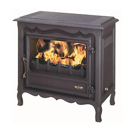 Poêle à bois fonte 6.5 kW Régence 4 étoiles Peint Anthracite