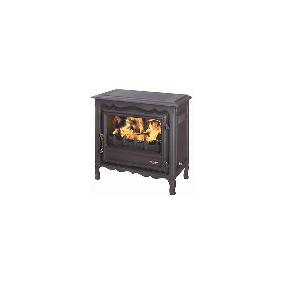 Poêle à bois fonte 6.5 kW Régence 4 étoiles Peint Anthracite