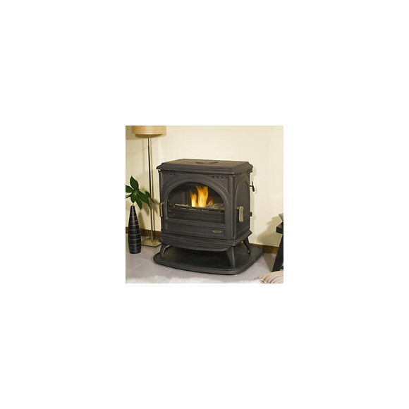 Poêle à bois fonte 10.5kW 5 étoiles Petit Carvin noir anthracite