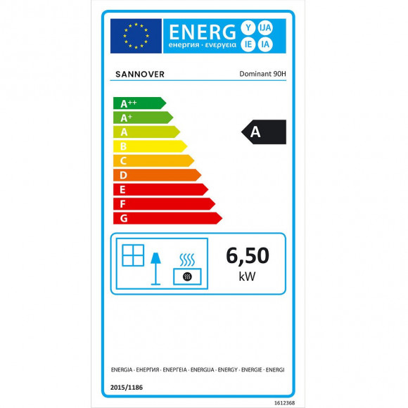 Cuisinière Bois Chauffage Seul Sannover 7 Kw Bordeaux