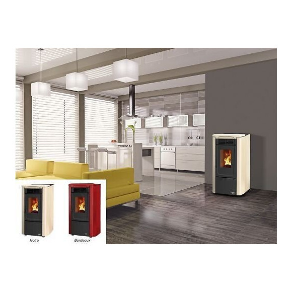 Poêle À Granulés Gacelay 2 6,3kw Céramique Bordeaux Godin - 490043bord