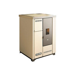 Cuisinière À Granulés Encastrable Léa 7,5kw Ivoire Sannover