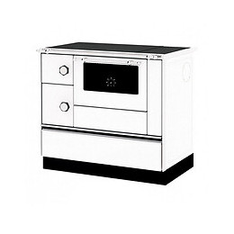 Cuisinière Bois Chauffage (6,41 Kw) + Bouilleur (7,98 Kw) Sannover Blanc