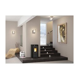 1232808-poele A Granules Etanche-6,5kw-a+-flamme Verte 7*-cstb-foyer Fo Nordica Extraflame - Moiraspnoir
