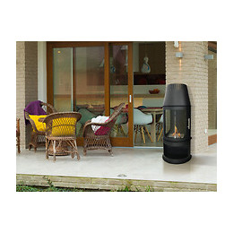 Chauffage Pour Terrasse Haute Teneur En Bioéthanol Avec Porte Vitrée