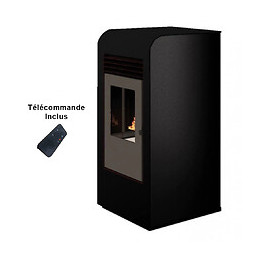 Poêle À Granulés Air Giada 9,5kw Noir Sannover