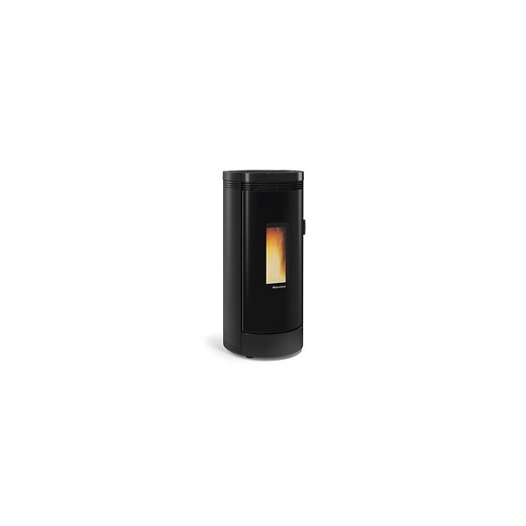 1283601-poele A Granules Etanche-9kw-a+-flamme Verte 7*-cstb-foyer Font Nordica Extraflame - Debbycxnoir