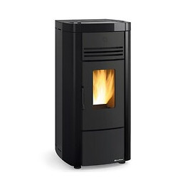 1282405-poele A Granules Etanche-8kw-a+-flamme Verte 7*-cstb-foyer Font Nordica Extraflame - Angelaspnoir