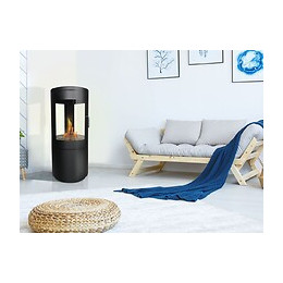 Réchaud Circulaire Au Bioéthanol Avec Trois Cristaux Vision À 360º