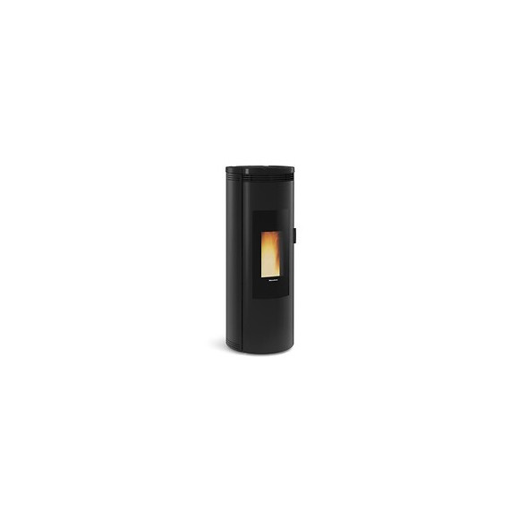 1283502-poele A Granules Etanche-8kw-a+-flamme Verte 7*-cstb-foyer Font Nordica Extraflame - Amikanoir