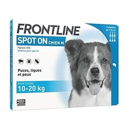 Frontline Spot On Chien 10-20kg - 6 Pipettes