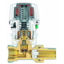 Tête Thermostatique Gaz Bulbe Incorporé Ra 2990