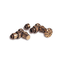 Kit Vanne Manuelle Avec Poignée Fleurie Pour Radiateur Fonte